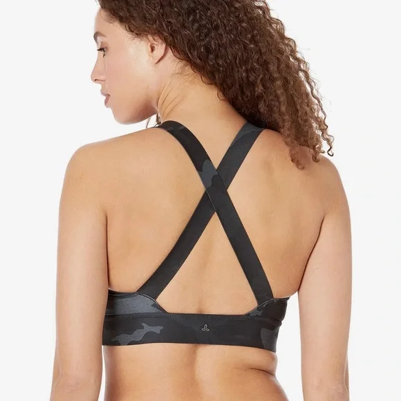 Prana Layna Bra Black Camo - Picture 2 of 3